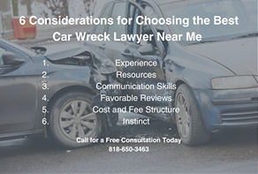 6 Considerations for Choosing the Best Car Wreck Lawyer Near Me 